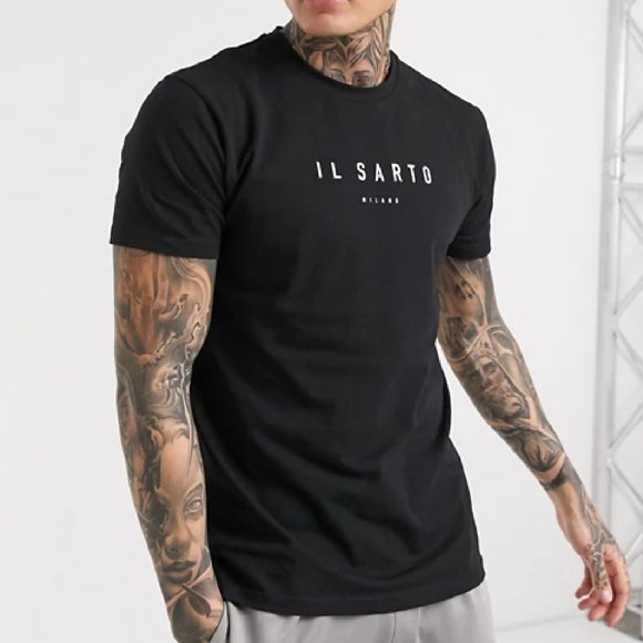 Il Sarto Logo T-Shirts in Slim Fit - Picture 1 of 8